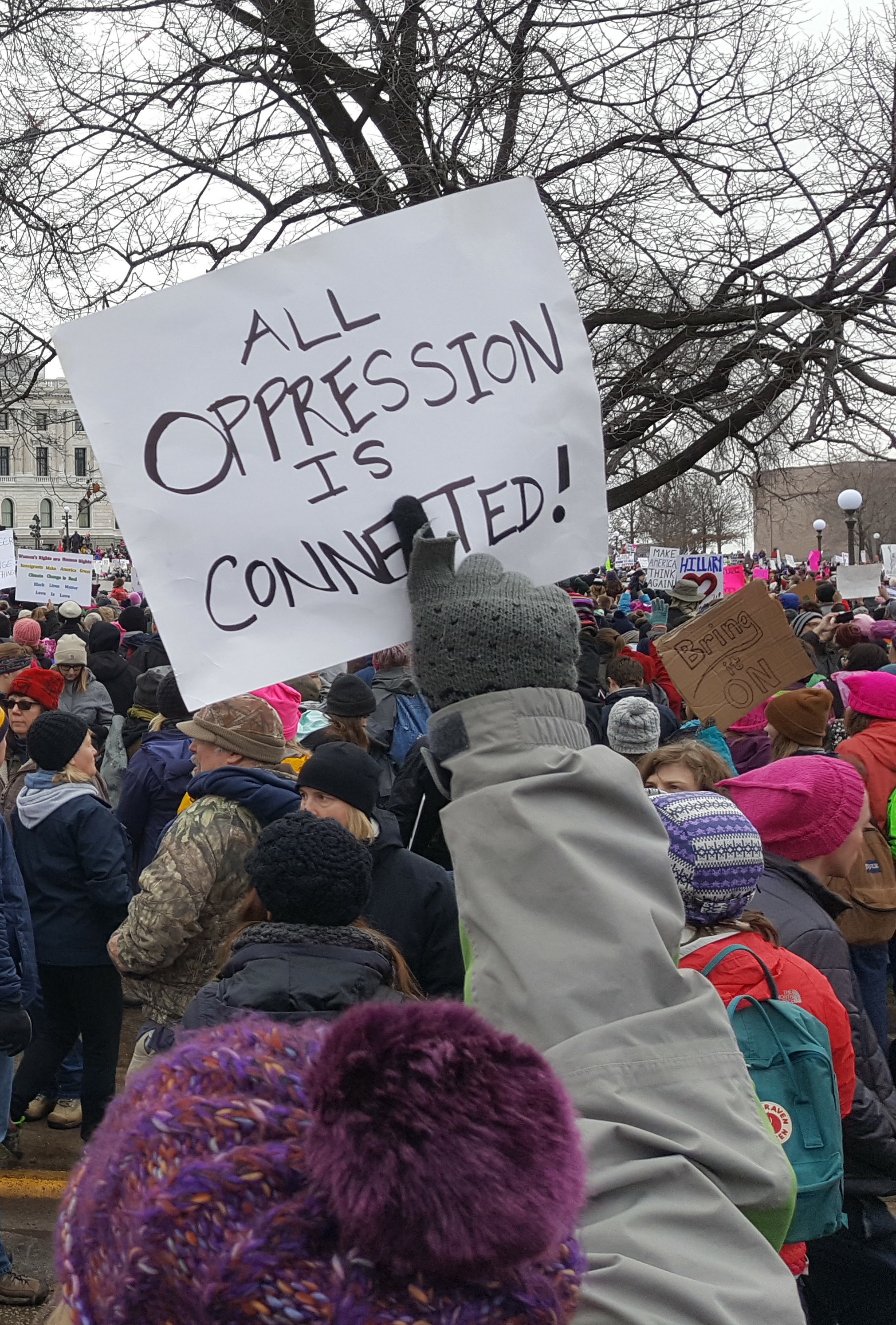 Women's March on Washington: MN. All oppression is connected.