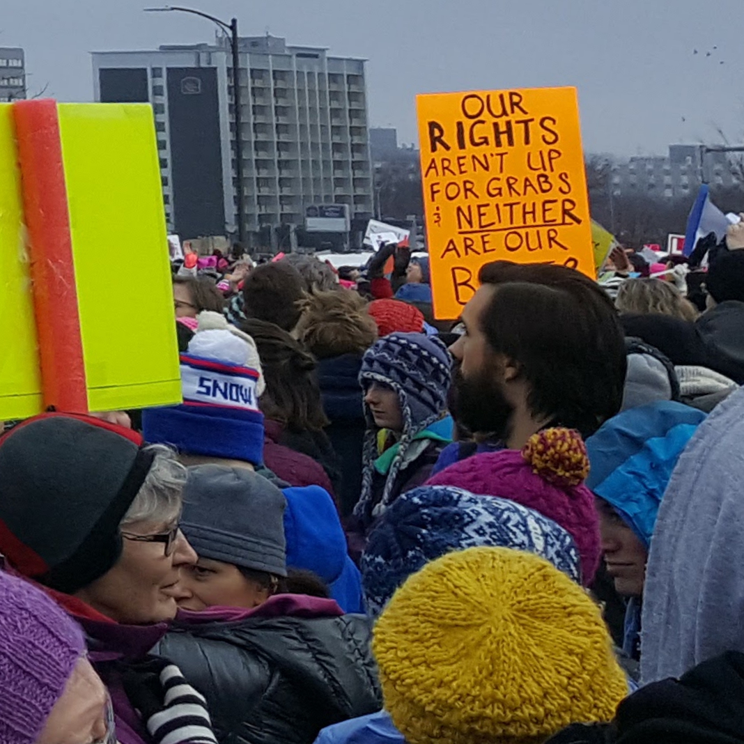 Women's March on Washington: MN. Our rights aren't up for grabs and neither are our bodies.