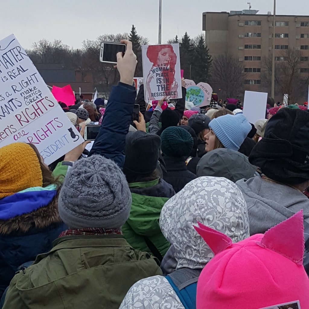 Women's March on Washington: MN. A woman's place is in the resistance.